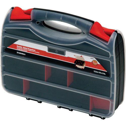 Plastic Compartment Box, 10.25" W x 12.25" D x 3" H, 32 Compartments Kelford