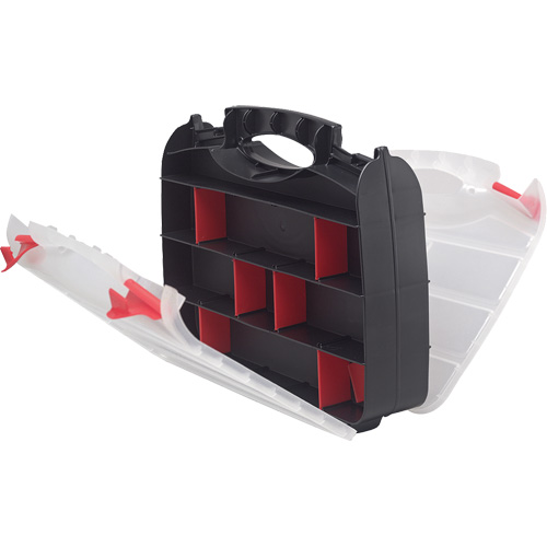 Plastic Compartment Box, 10.25" W x 12.25" D x 3" H, 32 Compartments Kelford