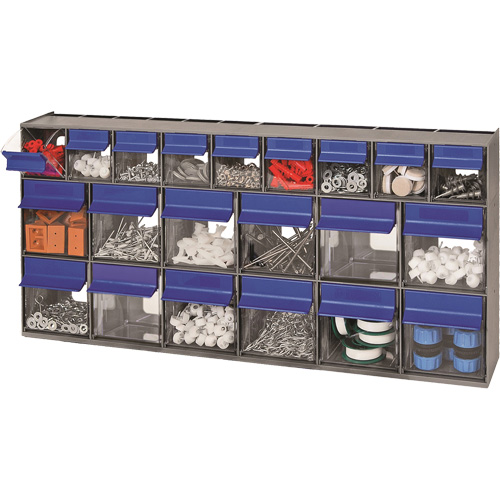 Tilt Bins Unit, 23-5/8" W x 3-5/8" D x 11-1/6" H, 21 Drawers Kelford