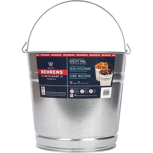 Pail, Galvanized Steel, 11 L Kelford