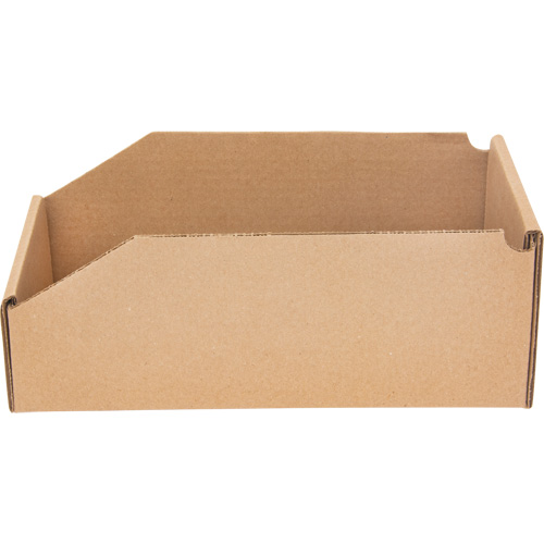 Deep Corrugated Parts Bins, 5-3/4" W x 11-1/4" D x 4-1/2" H, Beige Kelford