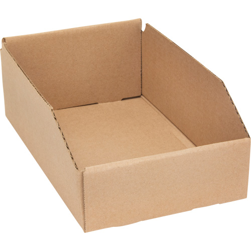 Boîtes profondes en carton ondul&eacute;, 7-5/8" la x 11-5/16" p x 4-1/2" h, Beige Kelford