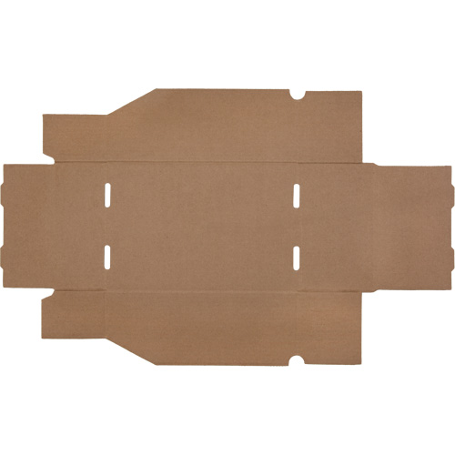 Boîtes profondes en carton ondul&eacute;, 7-5/8" la x 11-5/16" p x 4-1/2" h, Beige Kelford