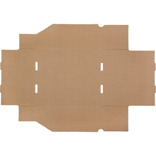 Boîtes profondes en carton ondul&eacute;, 11-3/4" la x 11-1/4" p x 4-1/2" h, Beige Kelford