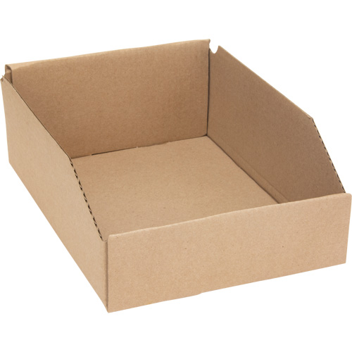 Boîtes profondes en carton ondul&eacute;, 8-3/4" la x 11-1/4" p x 4-1/2" h, Beige Kelford