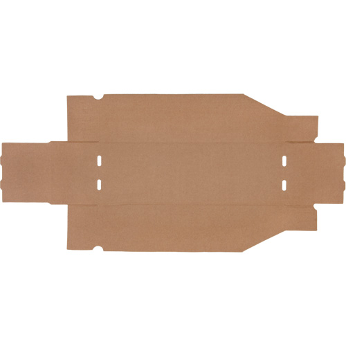 Boîtes profondes en carton ondul&eacute;, 5-3/4" la x 17-1/4" p x 4-1/2" h, Beige Kelford