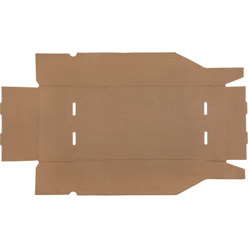 Boîtes profondes en carton ondul&eacute;, 9-3/4" la x 17-1/4" p x 4-1/2" h, Beige Kelford