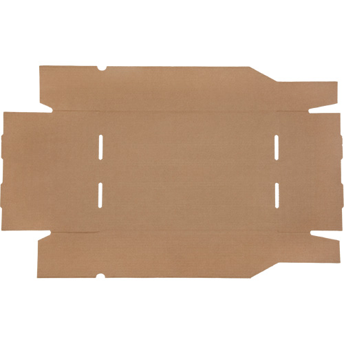 Boîtes profondes en carton ondul&eacute;, 11-3/4" la x 17-1/4" p x 4-1/2" h, Beige Kelford