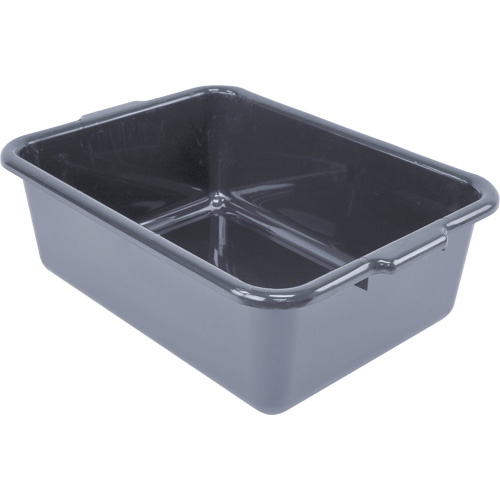 Bac d'entreposage tout usage &agrave; fond plat, 7" ha x 15" p x 21" lo, Plastique, Gris Kelford