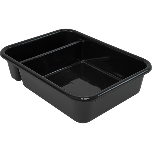 All-Purpose Compartmentalized Storage Tub, 7" H x 15" D x 20" L, Plastic, Black Kelford