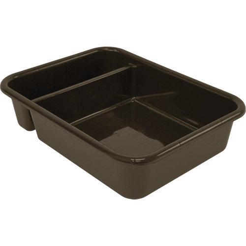 Bac d'entreposage tout usage &agrave; compartiment, 5" ha x 15" p x 20" lo, Plastique, Brun Kelford