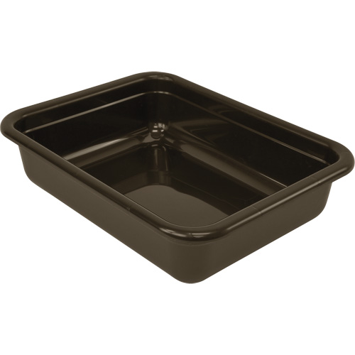 Bac d'entreposage tout usage &agrave; fond plat, 5" ha x 17" p x 22" lo, Plastique, Gris Kelford