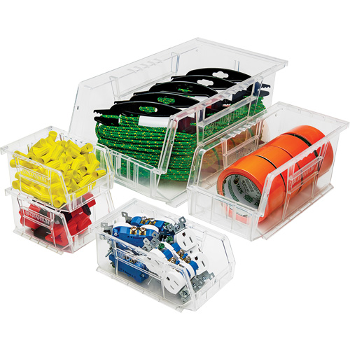 Bacs tr&egrave;s transparents Ultra, 5-1/2" la, 5" h x 10-7/8" p, Transparent Kelford