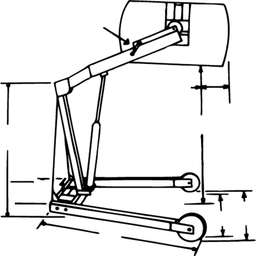Hydra-Lift Drum Handlers, 55 US gal. (45 Imperial Gal.) Capacity Kelford