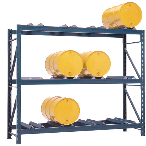 Rayonnages pour barils, 12 barils, 112" la x 36" p x 96" h Kelford