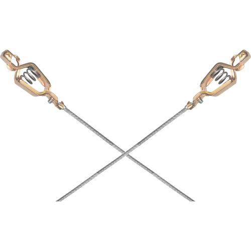Light-Duty Bonding & Grounding Wire Assemblies - Two Alligator Clips Kelford