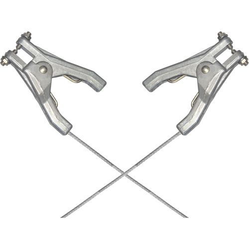 Heavy-Duty Bonding & Grounding Wire Assemblies - Two Hand Clamp Connectors Kelford