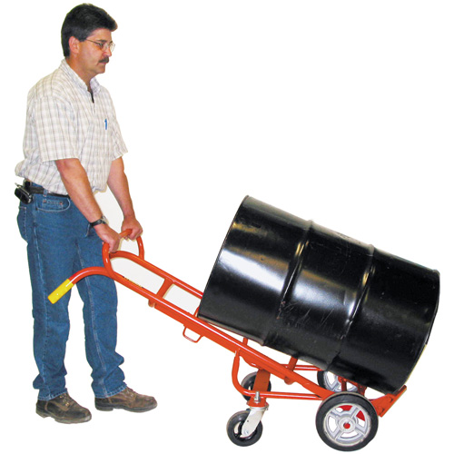 Diable &agrave; Barils Ergonomique A/Roulettes Pivotantes, Fabriqu&eacute; en Acier, 55 - 85 gal. US (45 - 70 gal. imp.) Kelford