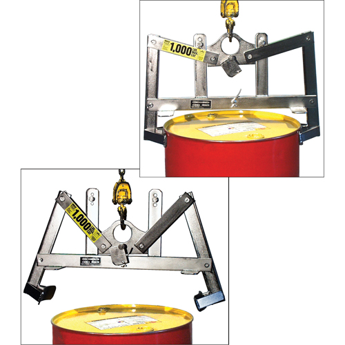 Automatic Vertical Drum Lifters, 55 US gal. (45 Imperial Gal.), 1000 lbs./454 kg. Cap. Kelford