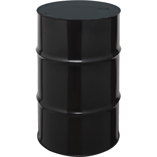 Steel Drums, 55 US gal (45 imp. gal.), Unlined, Black, Closed Top, 1A1/X1.8/300, 20 Gauge Kelford