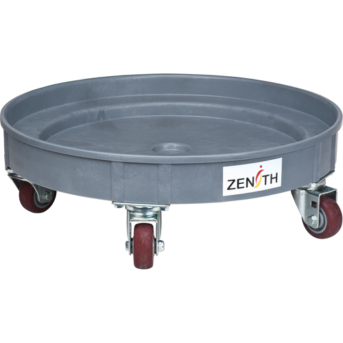 Leak Containment Drum Dolly, 24.25" dia. X 7.625" H, 1.5 US Gal. Spill Cap. Kelford
