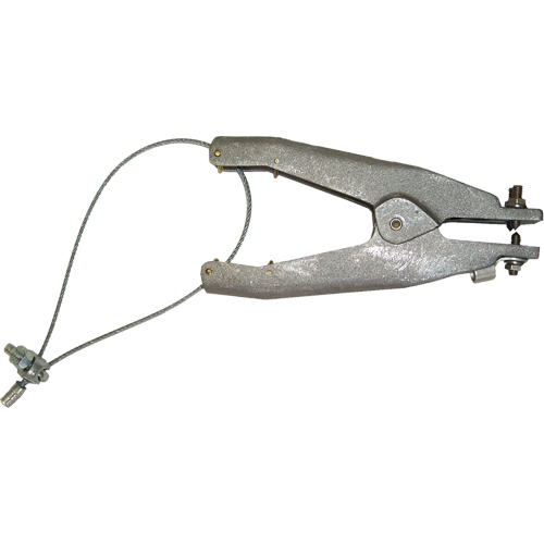 Prise de masse statique (s&eacute;rie GAT), Corps en Aluminium coul&eacute;, Pointe style cuvette en Laiton, 1 pointe style cuvette isol&eacute;e Configuration, 1-1/4" Ouverture max. Kelford