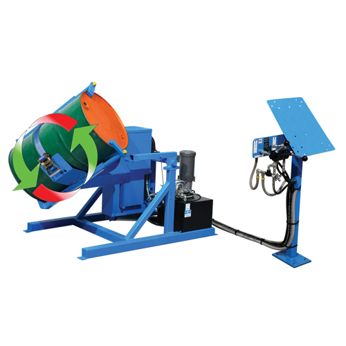 Basculeur de baril Tilt to Load, 55 gal. US (45 gal. imp.) Capacit&eacute;, Vitesse variable, 2 CV Kelford