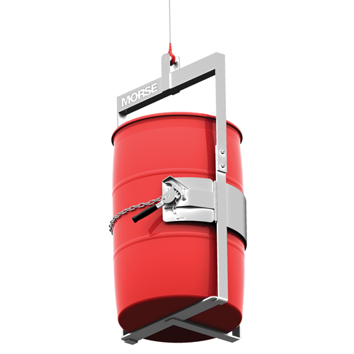 Appareil de levage pour baril en acier inoxydable avec crochet sur le dessous, 30 - 55 gal. US (25 - 45 gal. imp.), Cap. 1000 lb/454 kg Kelford