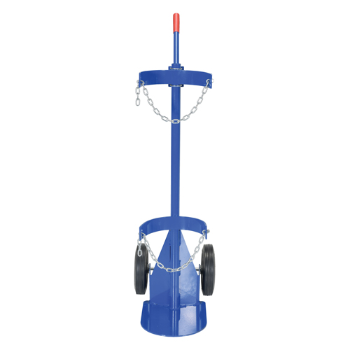 Chariot pour bouteille de gaz, Roues Caoutchouc, Base de 12" la x 15-1/2" lo, 500 lb Kelford