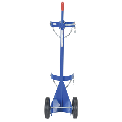 Chariot pour bouteille de gaz, Roues Caoutchouc, Base de 12" la x 15-1/2" lo, 500 lb Kelford
