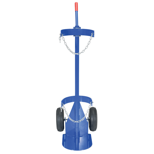 Chariot pour bouteille de gaz, Roues Pneumatique, Base de 12" la x 15-1/2" lo, 500 lb Kelford