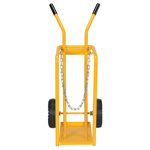 Chariot pour bouteille de gaz, Roues Caoutchouc moul&eacute;, Base de 9-13/16" la x 16" lo, 150 lb Kelford
