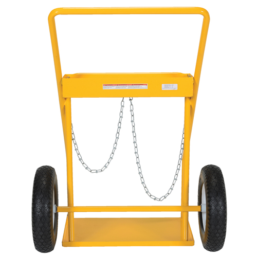 Gas Cylinder Cart, Rubber Wheels, 22" W x 14-1/8" L Base, 250 lbs. Kelford