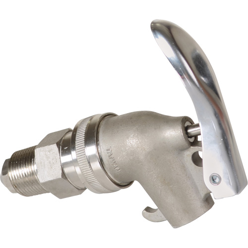 Manual Drum Faucet, Stainless Steel, 3/4" NPT Kelford