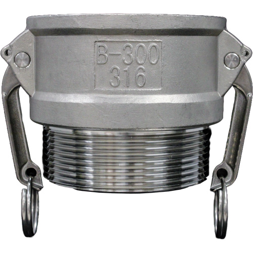 Cam & Groove Coupling, Stainless Steel, Type B, 3/4", Male NPT, 250 PSI Kelford