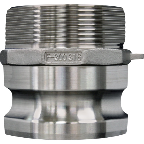 Cam & Groove Coupling, Stainless Steel, Type F, 4", Male NPT, 100 psi Kelford