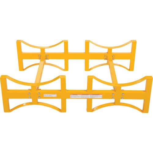 Porte-barils empilable en acier, 2 barils, Capacit&eacute; de 1600 lb, 45-1/2" la x 29-7/8" p x 12-3/4" h Kelford