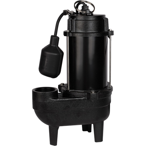 Cast Iron Sewage Pump, 120 V, 9.5 A, 6000 GPH, 1/2 HP Kelford