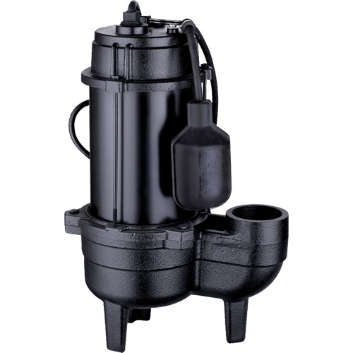 Cast Iron Sewage Pump, 120 V, 9.5 A, 6000 GPH, 1/2 HP Kelford