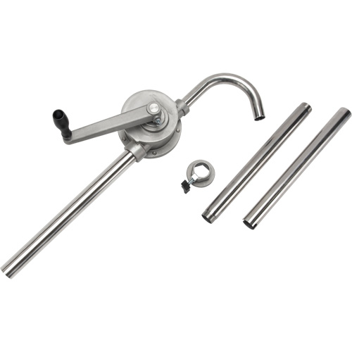 Pompe rotative pour baril, Acier inoxydable, Pour capacit&eacute; 55 gal., 12 oz/course Kelford