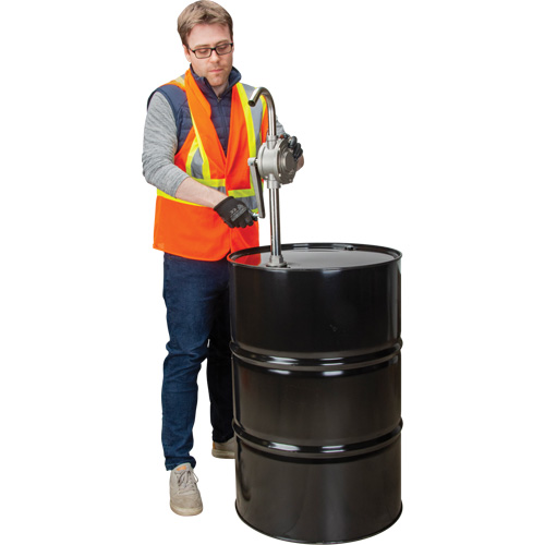 Pompe rotative pour baril, Acier inoxydable, Pour capacit&eacute; 55 gal., 12 oz/course Kelford