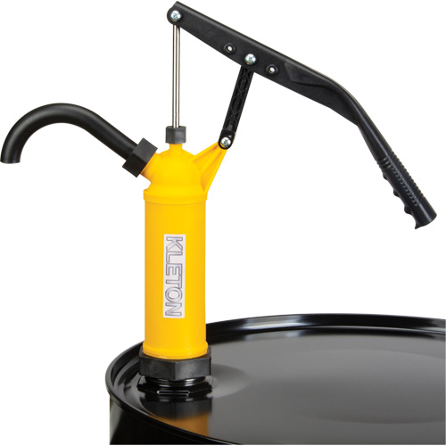 Pompe &agrave; baril de type levier, Polypropyl&egrave;ne, 14 oz/course, Pour barils de 5-55 gal. Kelford