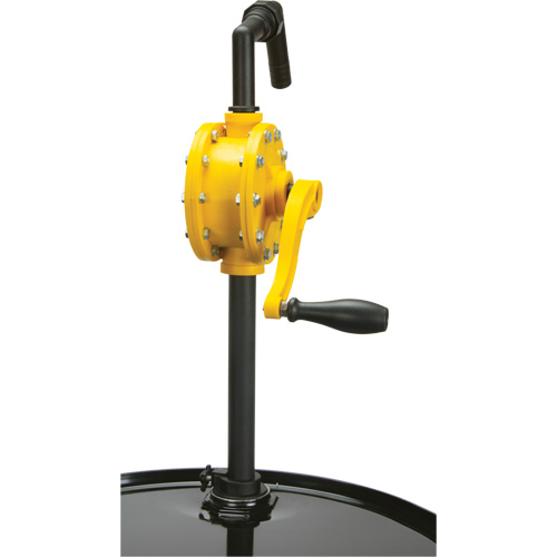 Pompe rotative pour baril, Polypropyl&egrave;ne, Pour capacit&eacute; 15 - 55 gal. US, 8 oz/course Kelford