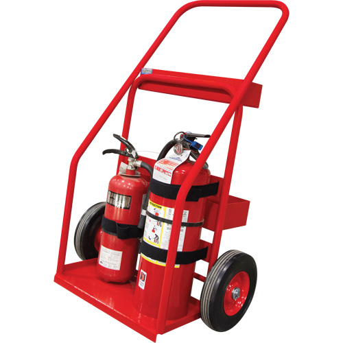 Chariot de prevention d'incendie pour travaux &agrave; chaud, Roues Semi-pneumatique, Base de 17,75" la x 8,9" lo, 100 lb Kelford