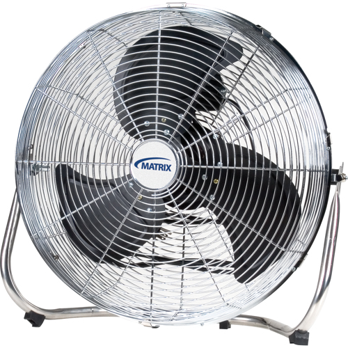 High-Velocity Floor Fan, Commercial, 3 Speed, 18" Diameter Kelford
