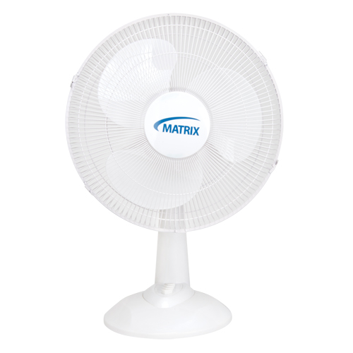Oscillating Desk Fan with Push Buttons, 16" Diameter, 3 Speeds Kelford