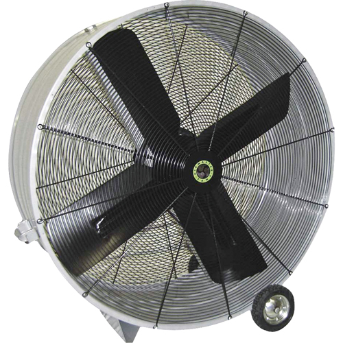 Belt Drive Drum Fans, Industrial, 1 Speed, 48" Diameter Kelford