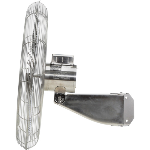 Stainless Steel Food Service Washdown Air Circulating Fans, Industrial, 1 Speed, 24" Diameter Kelford