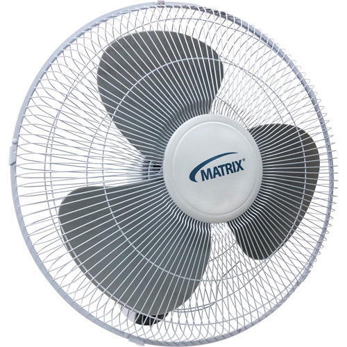 Ventilateur mural oscillant, Commercial, 3 vitesses, Diam&egrave;tre de 16" Kelford