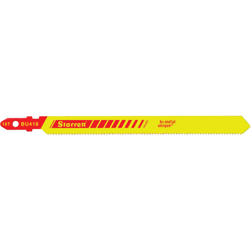 Lames pour scie sauteuse Unified Shank, Bim&eacute;tal, 4" lo, 18 dents par pouce Kelford
